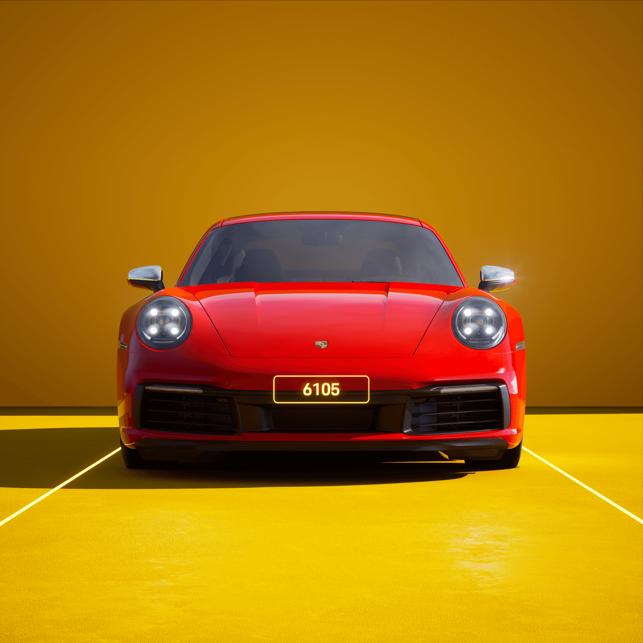 The PORSCHΞ 911 6105 image in phase