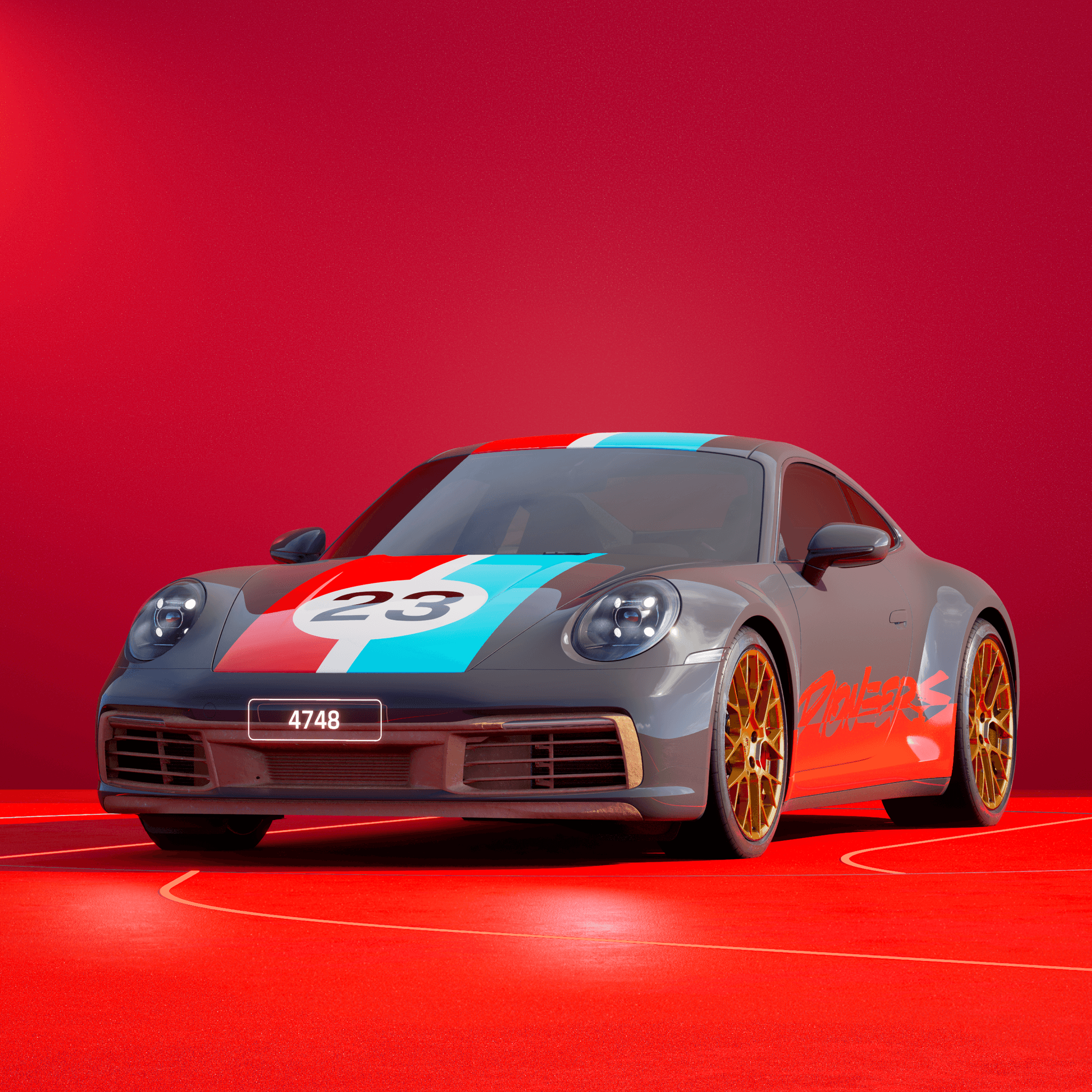 The PORSCHΞ 911 4748 image in phase
