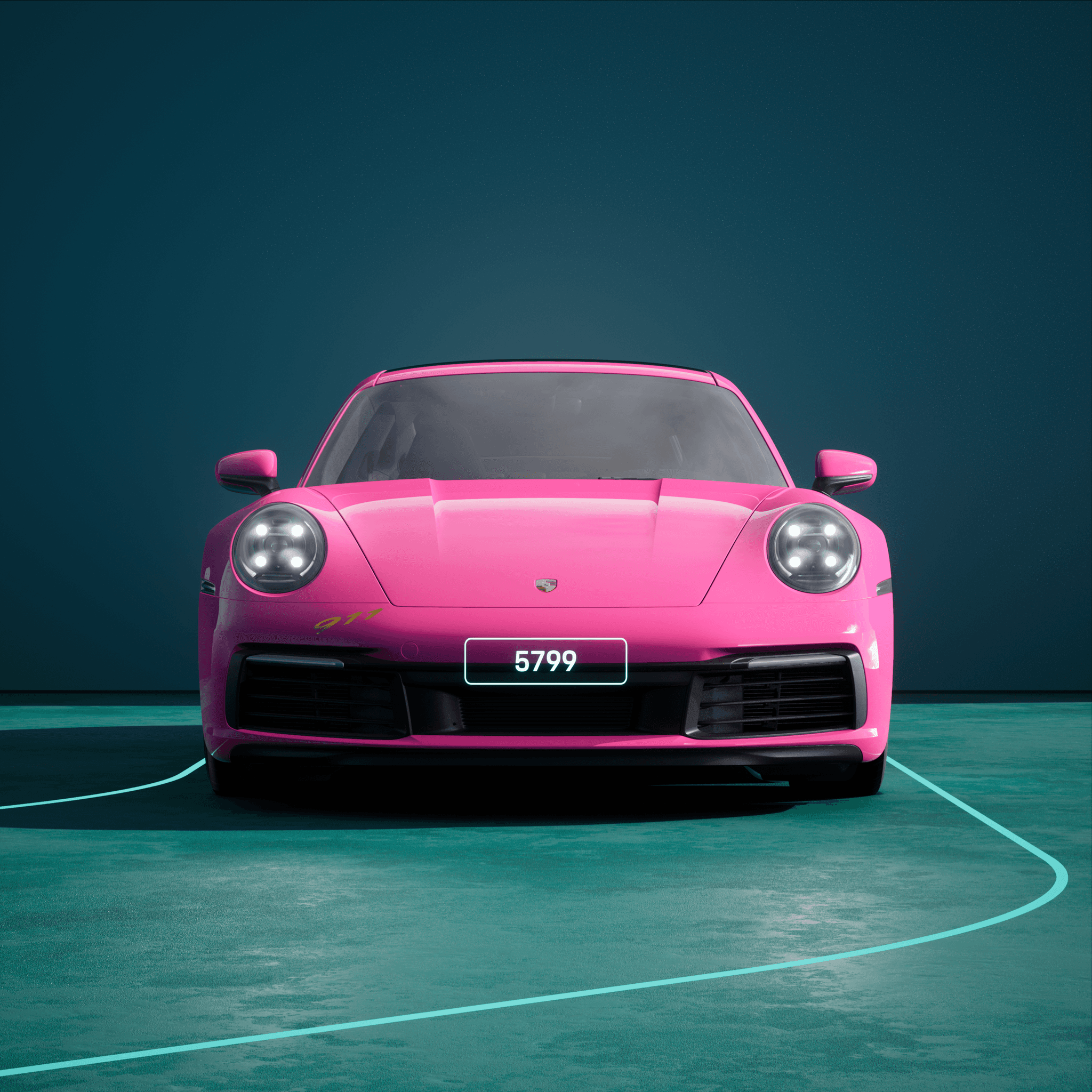 The PORSCHΞ 911 5799 image in phase