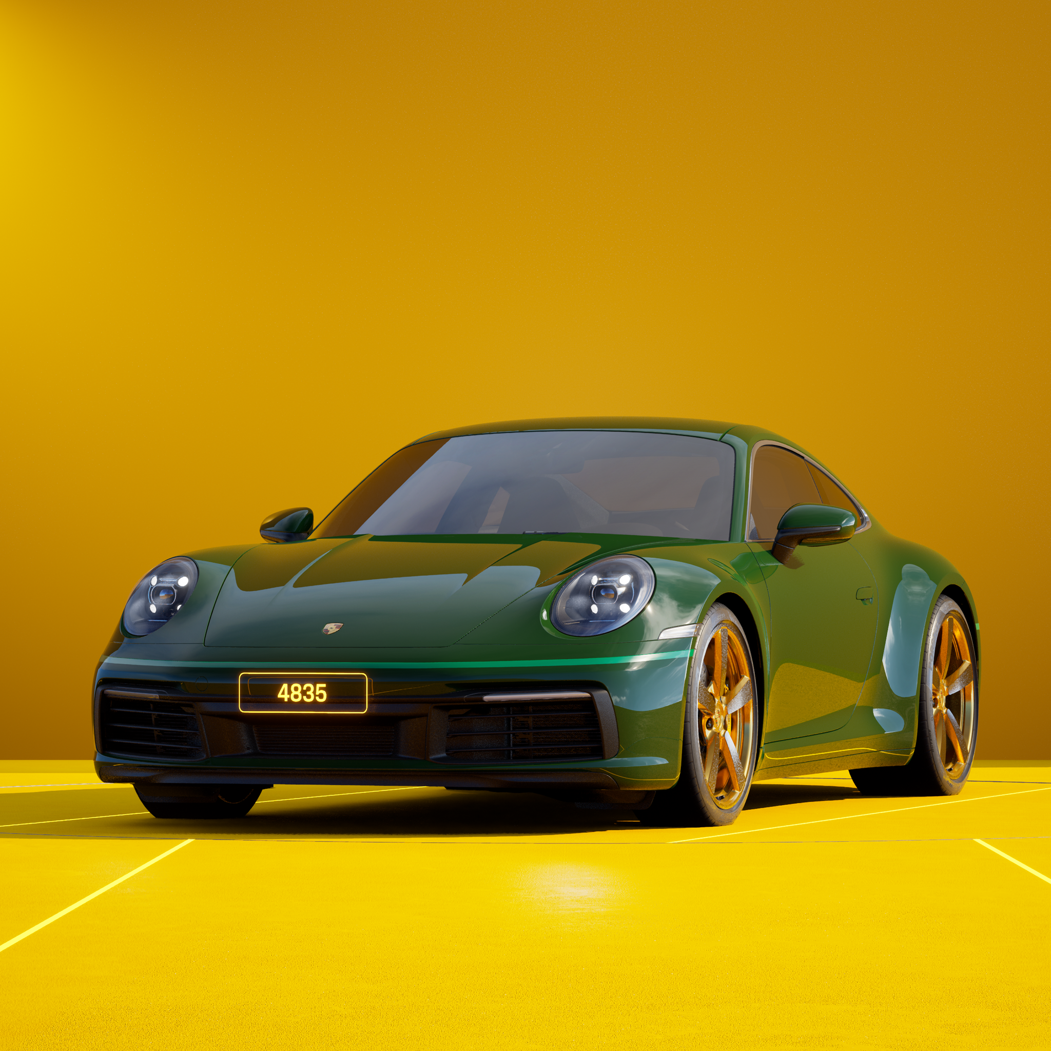 The PORSCHΞ 911 4835 image in phase