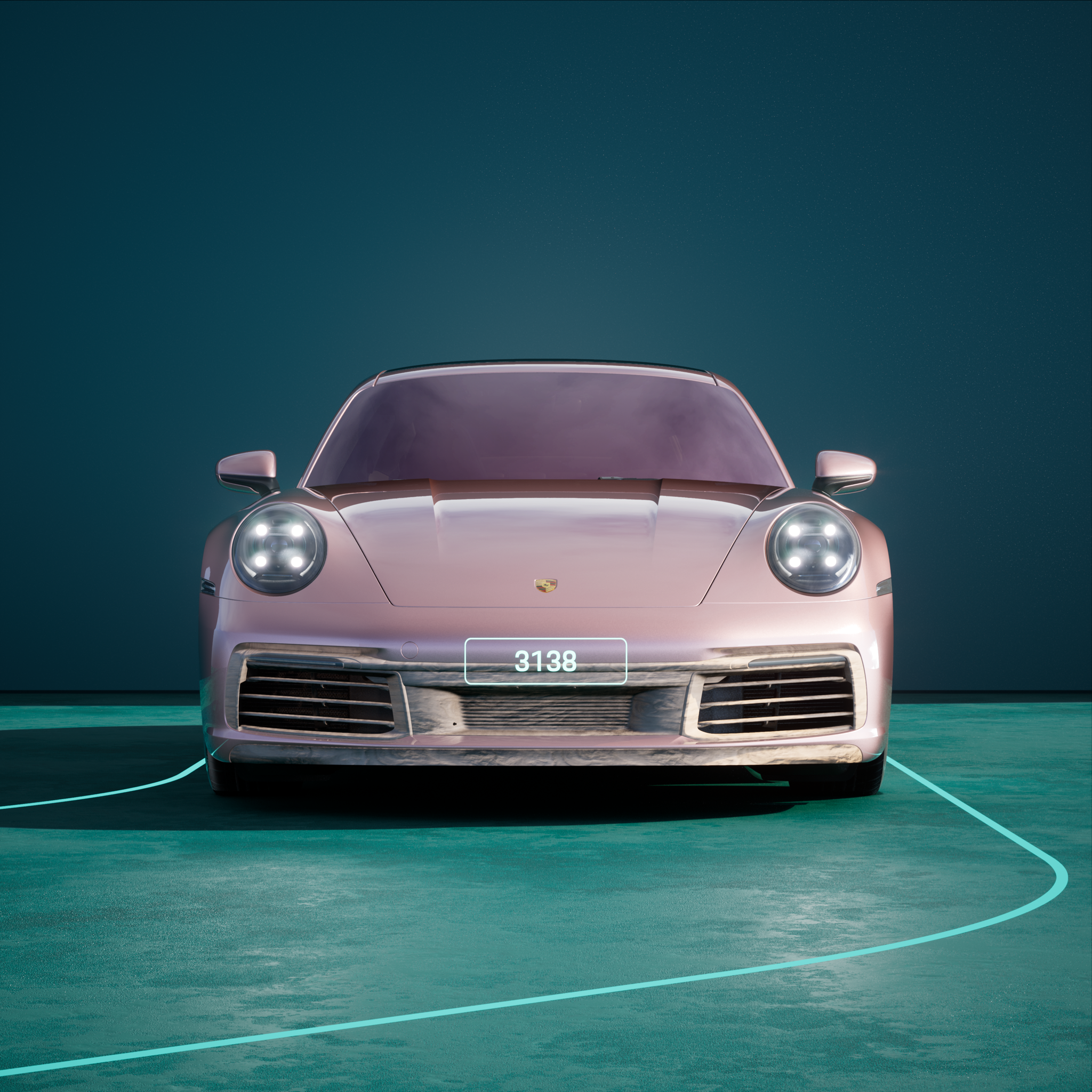 The PORSCHΞ 911 3138 image in phase