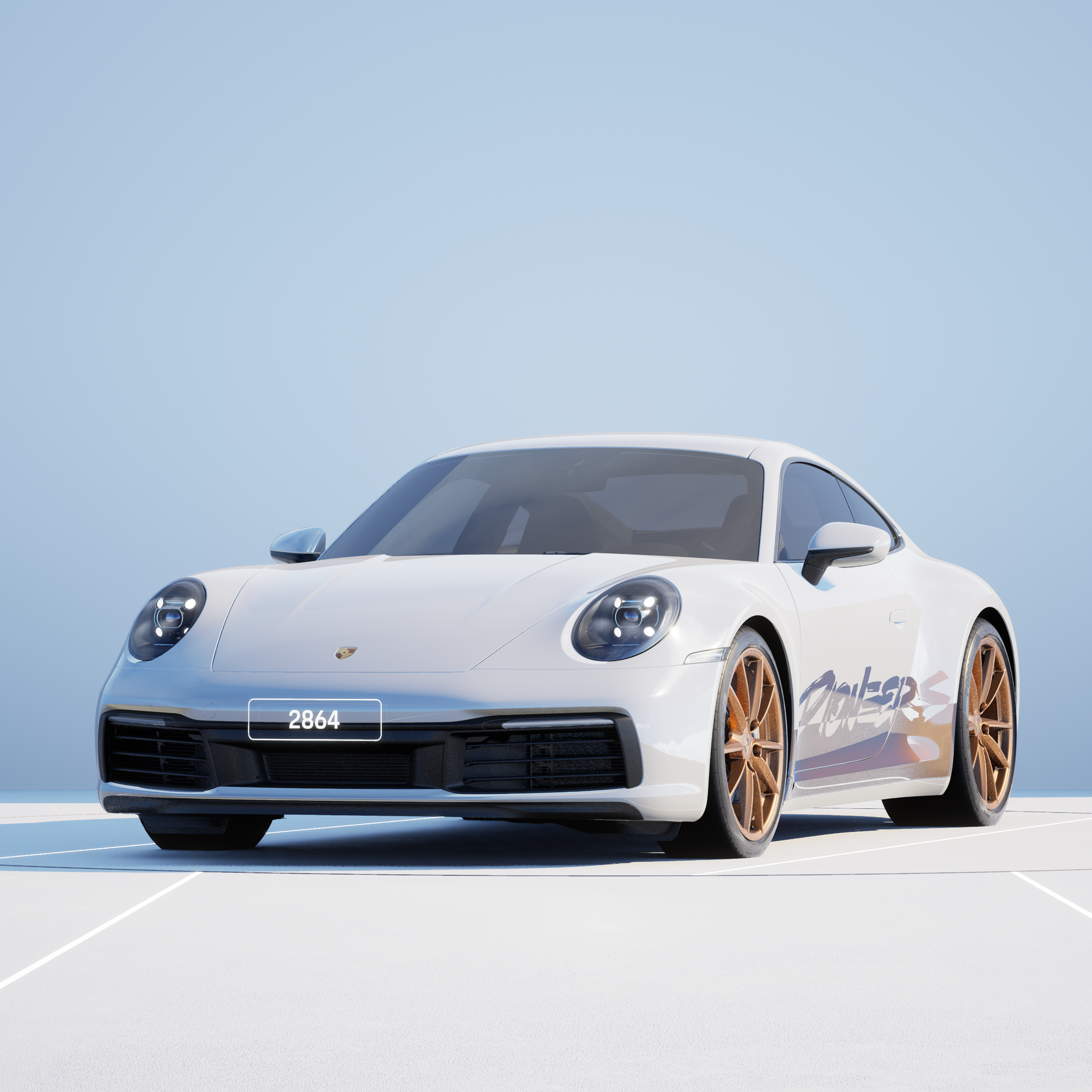 The PORSCHΞ 911 2864 image in phase