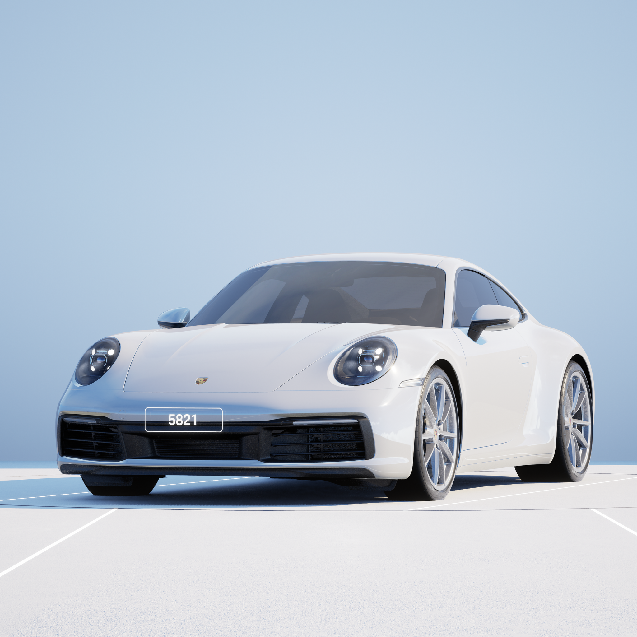 The PORSCHΞ 911 5821 image in phase