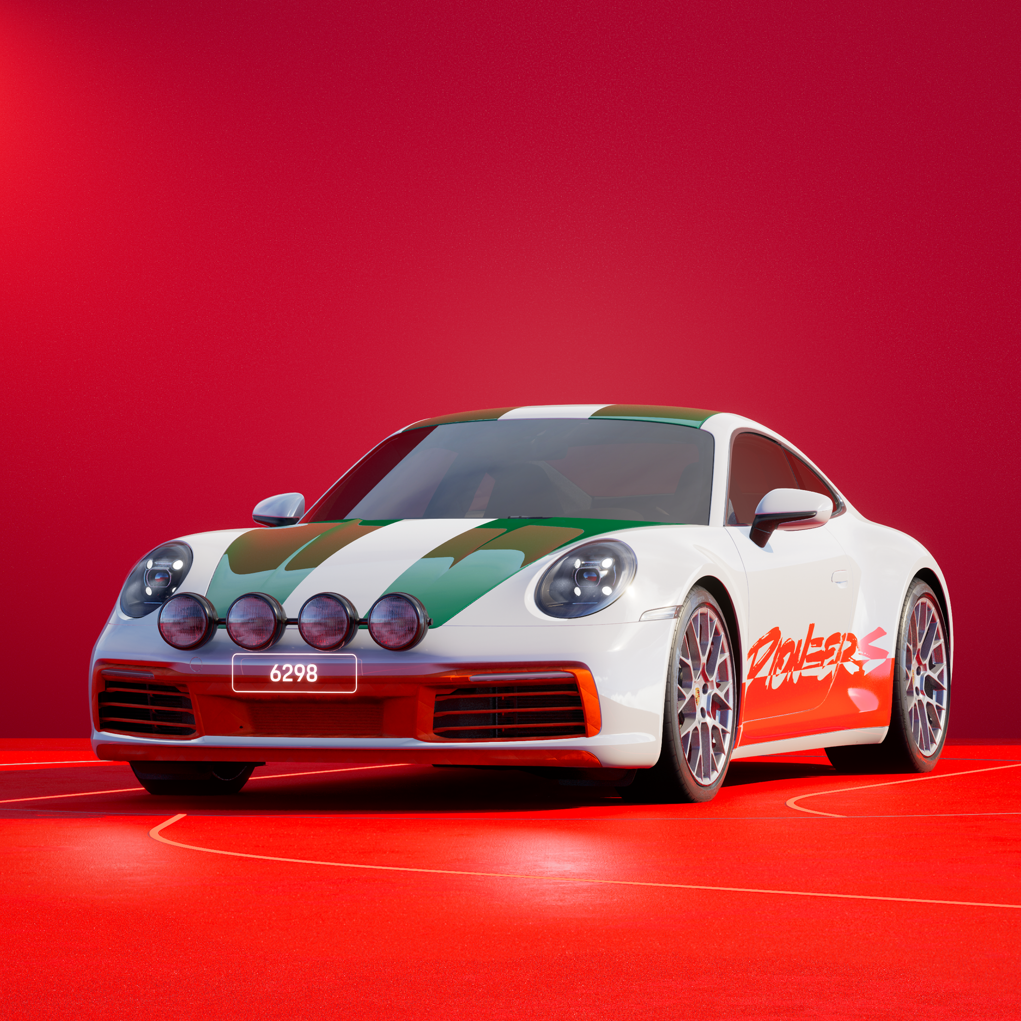 The PORSCHΞ 911 6298 image in phase