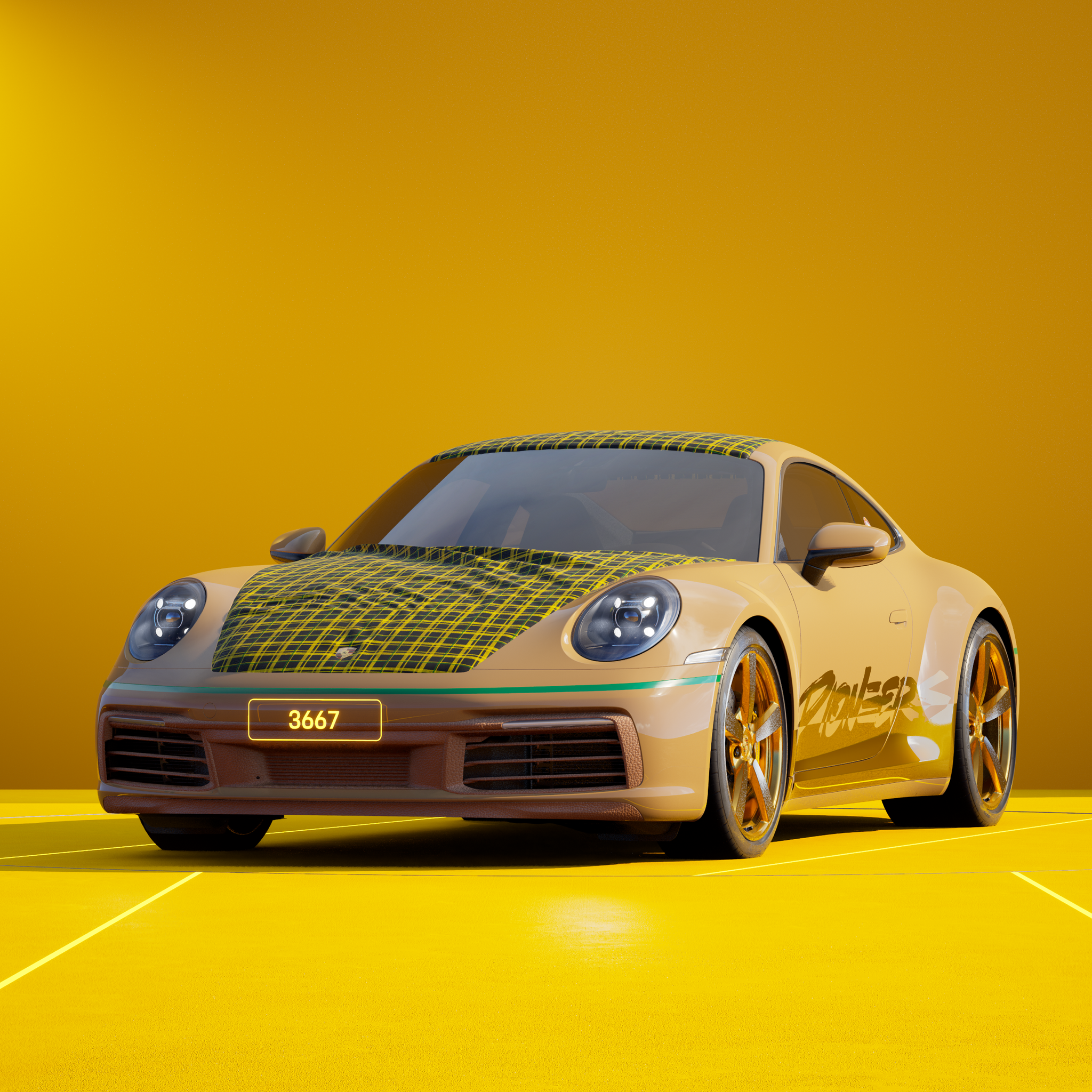 The PORSCHΞ 911 3667 image in phase