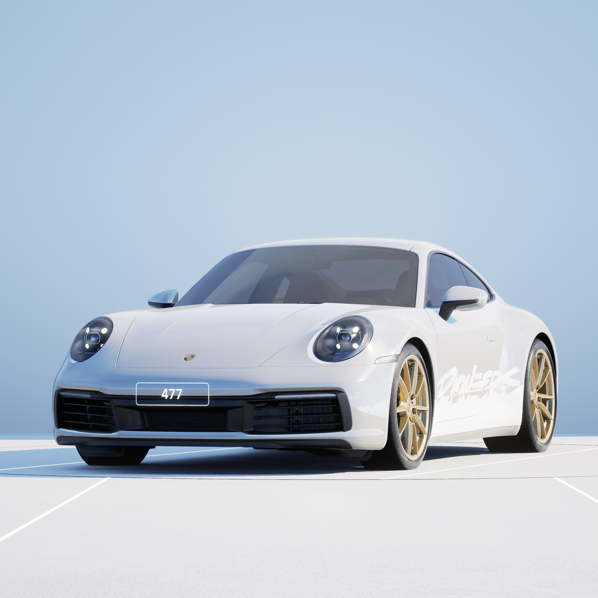 The PORSCHΞ 911 477 image in phase