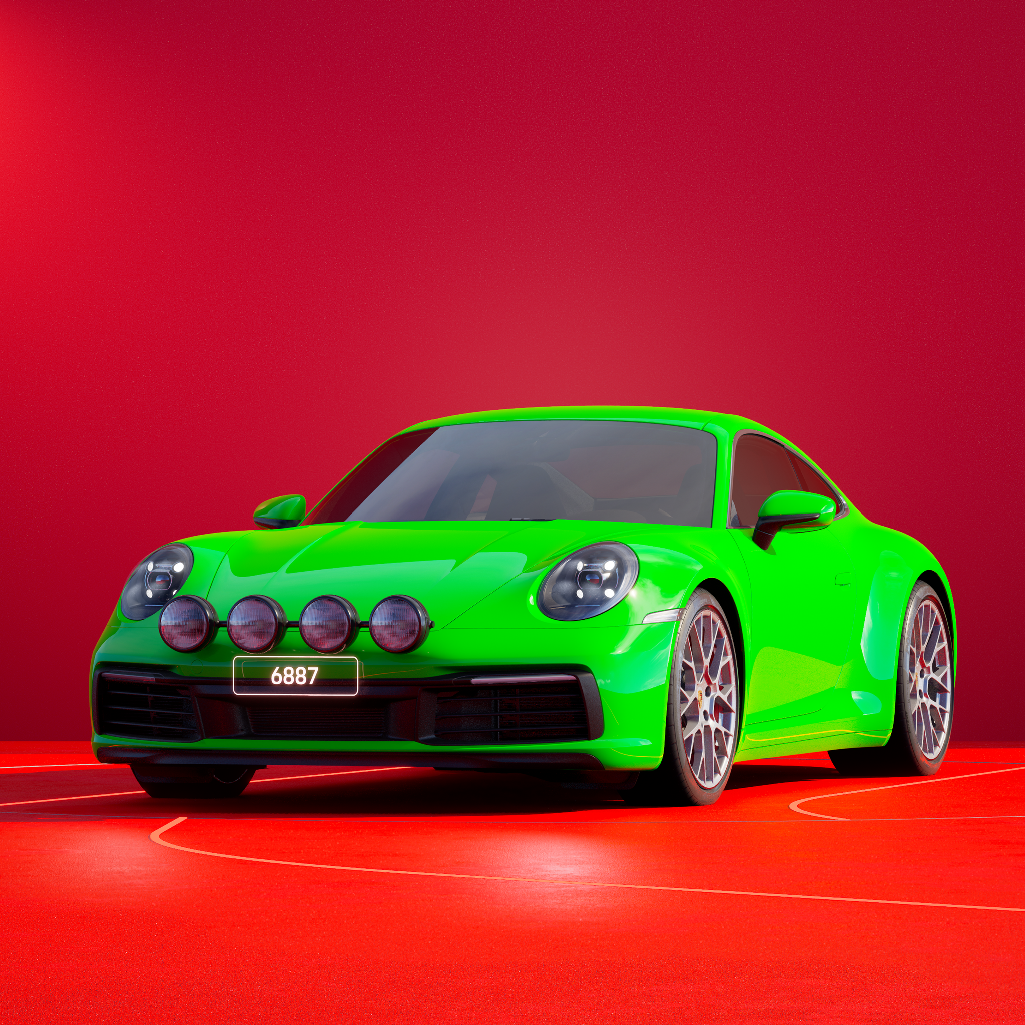 The PORSCHΞ 911 6887 image in phase