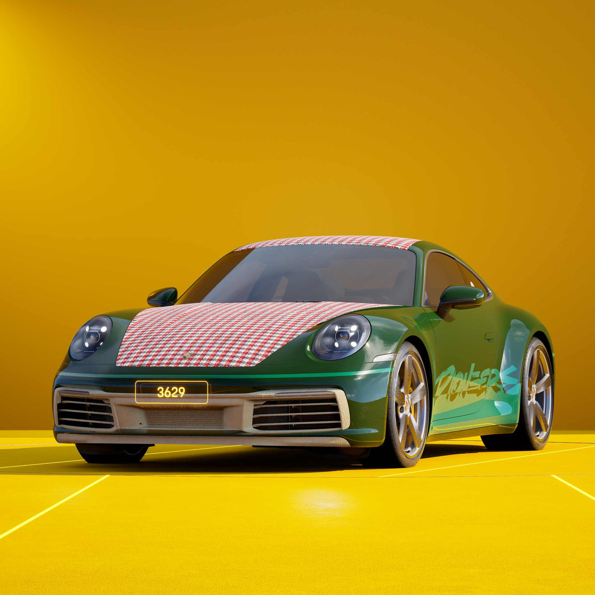 The PORSCHΞ 911 3629 image in phase