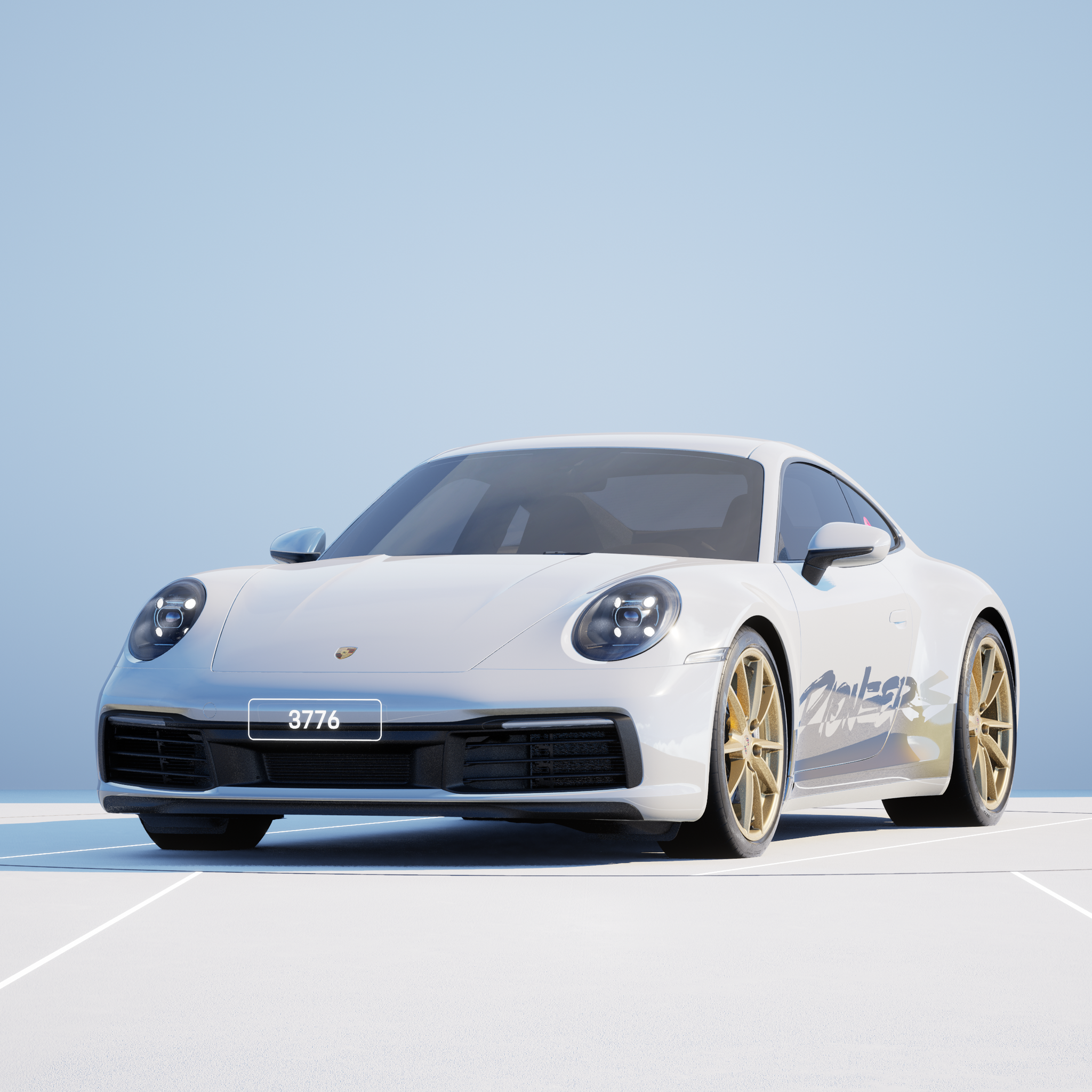 The PORSCHΞ 911 3776 image in phase