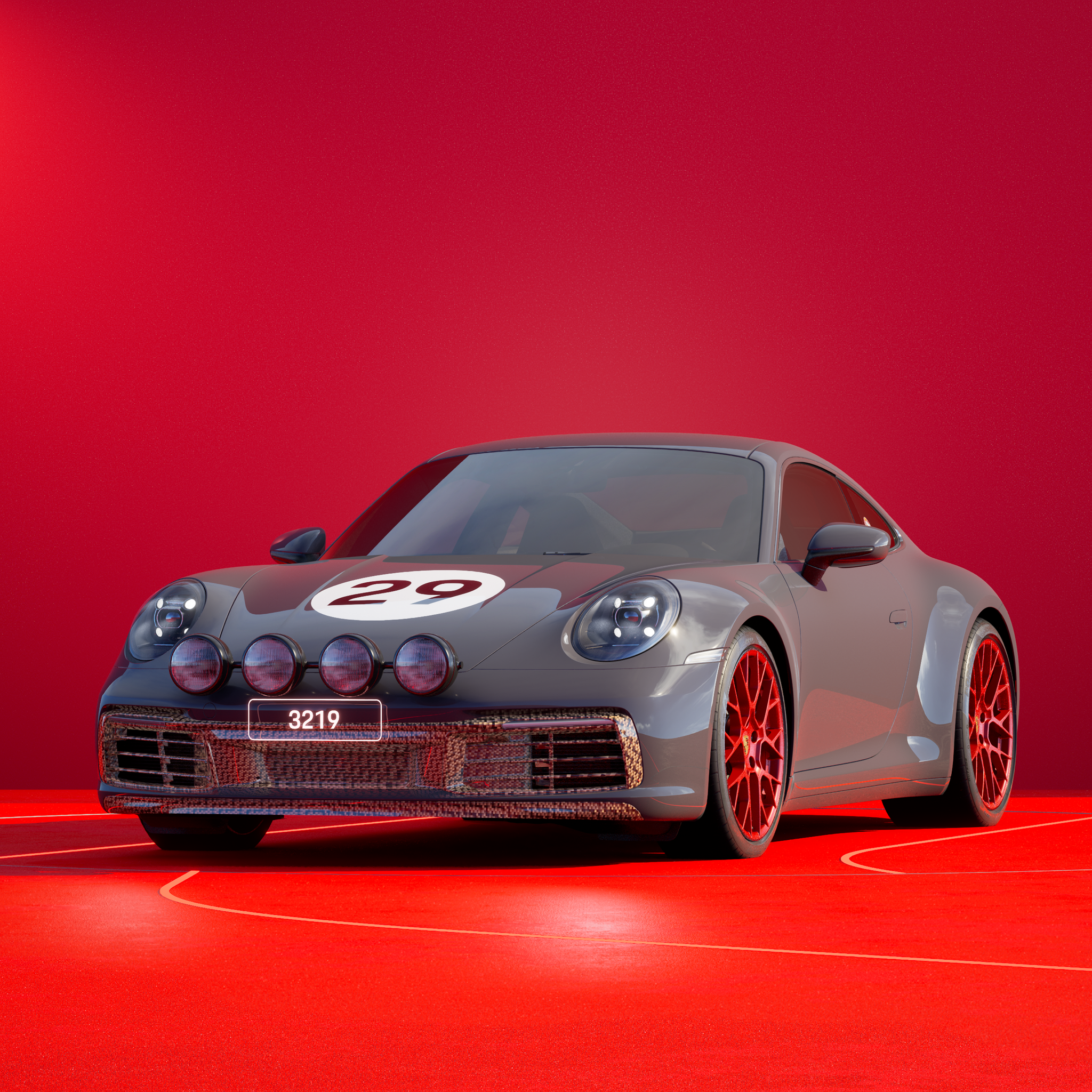 The PORSCHΞ 911 3219 image in phase