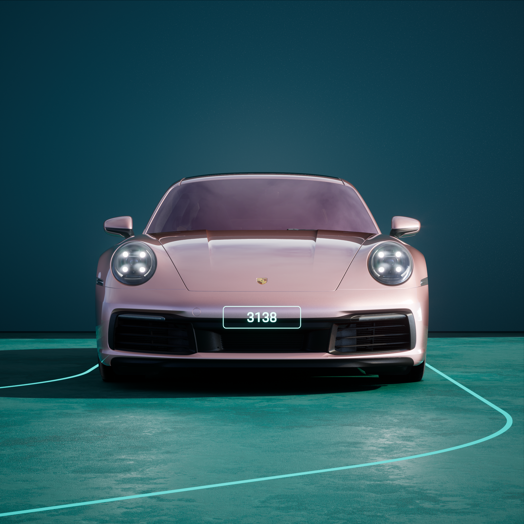 The PORSCHΞ 911 3138 image in phase