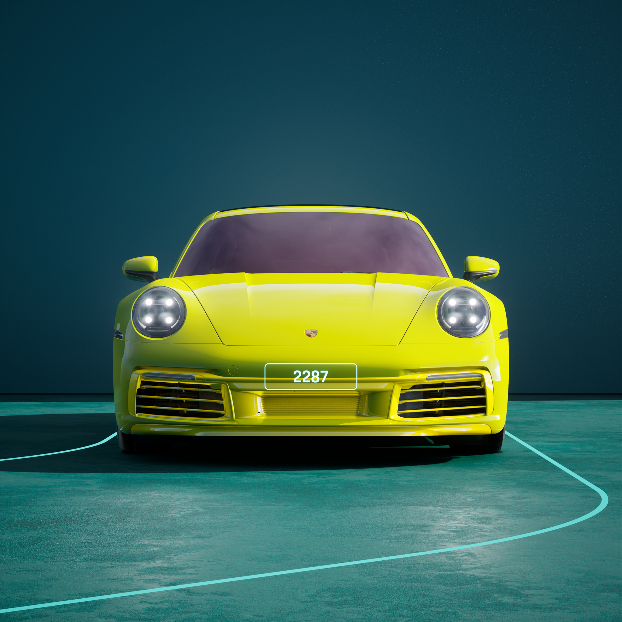 The PORSCHΞ 911 2287 image in phase