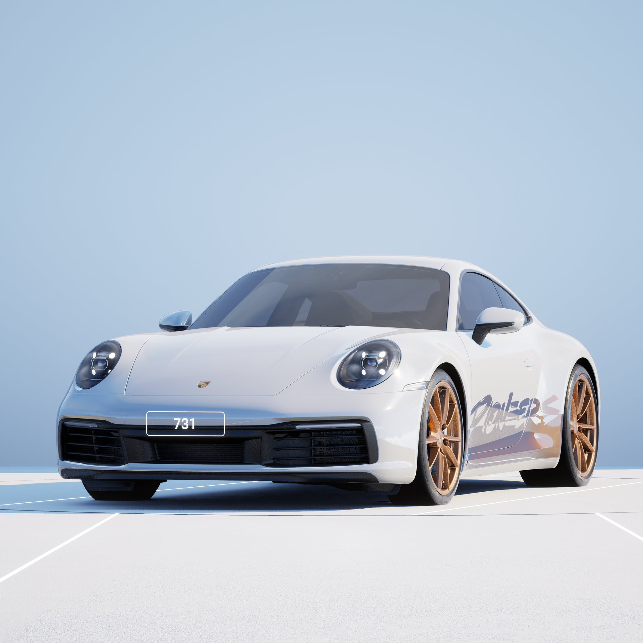 The PORSCHΞ 911 731 image in phase