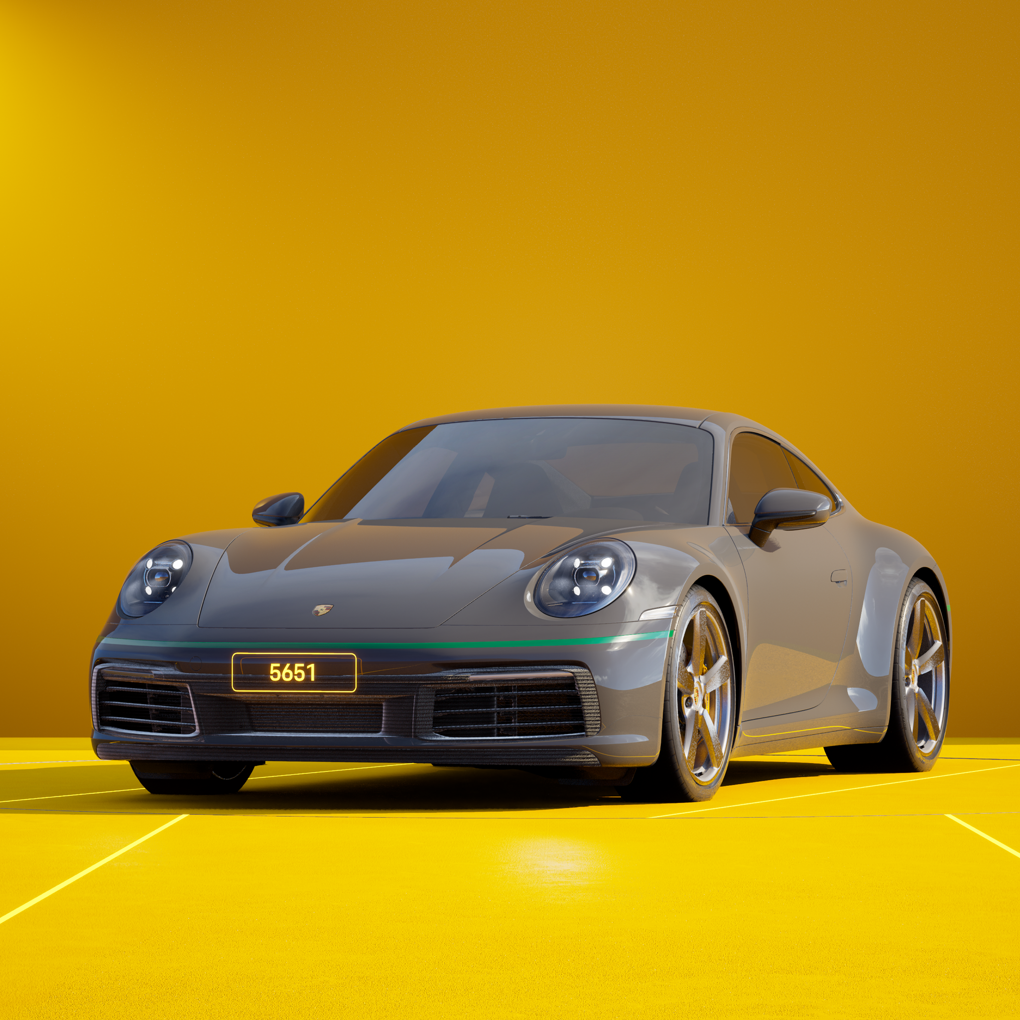 The PORSCHΞ 911 5651 image in phase