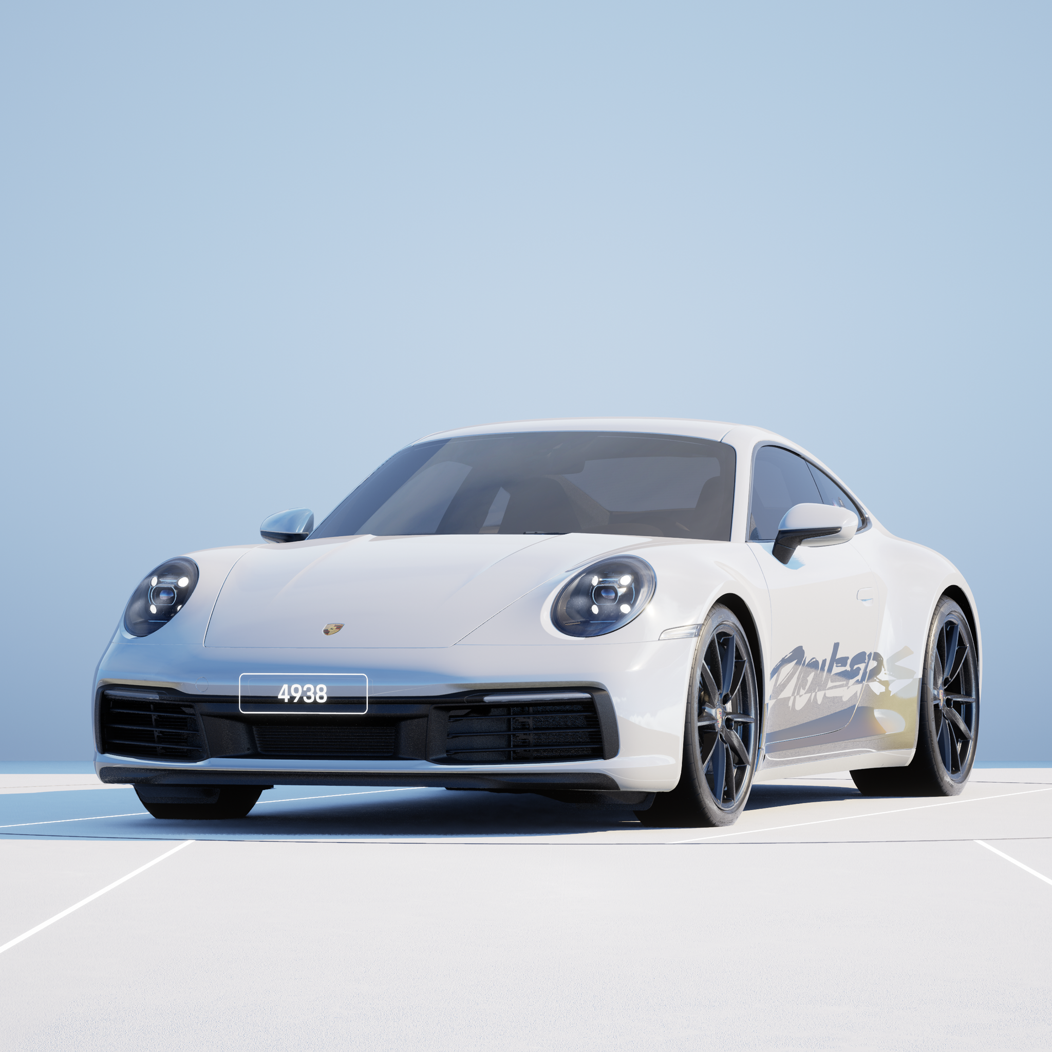 The PORSCHΞ 911 4938 image in phase