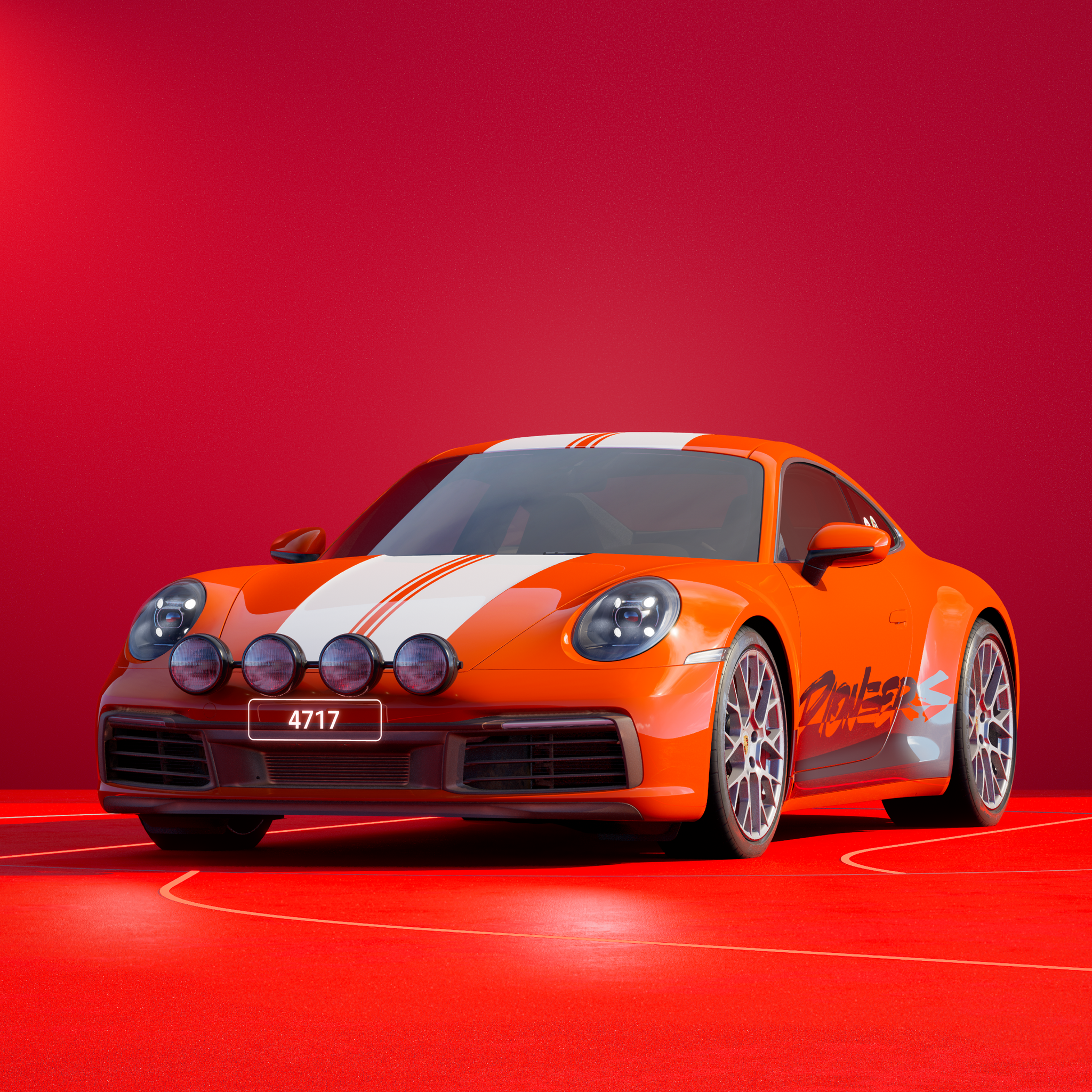 The PORSCHΞ 911 4717 image in phase