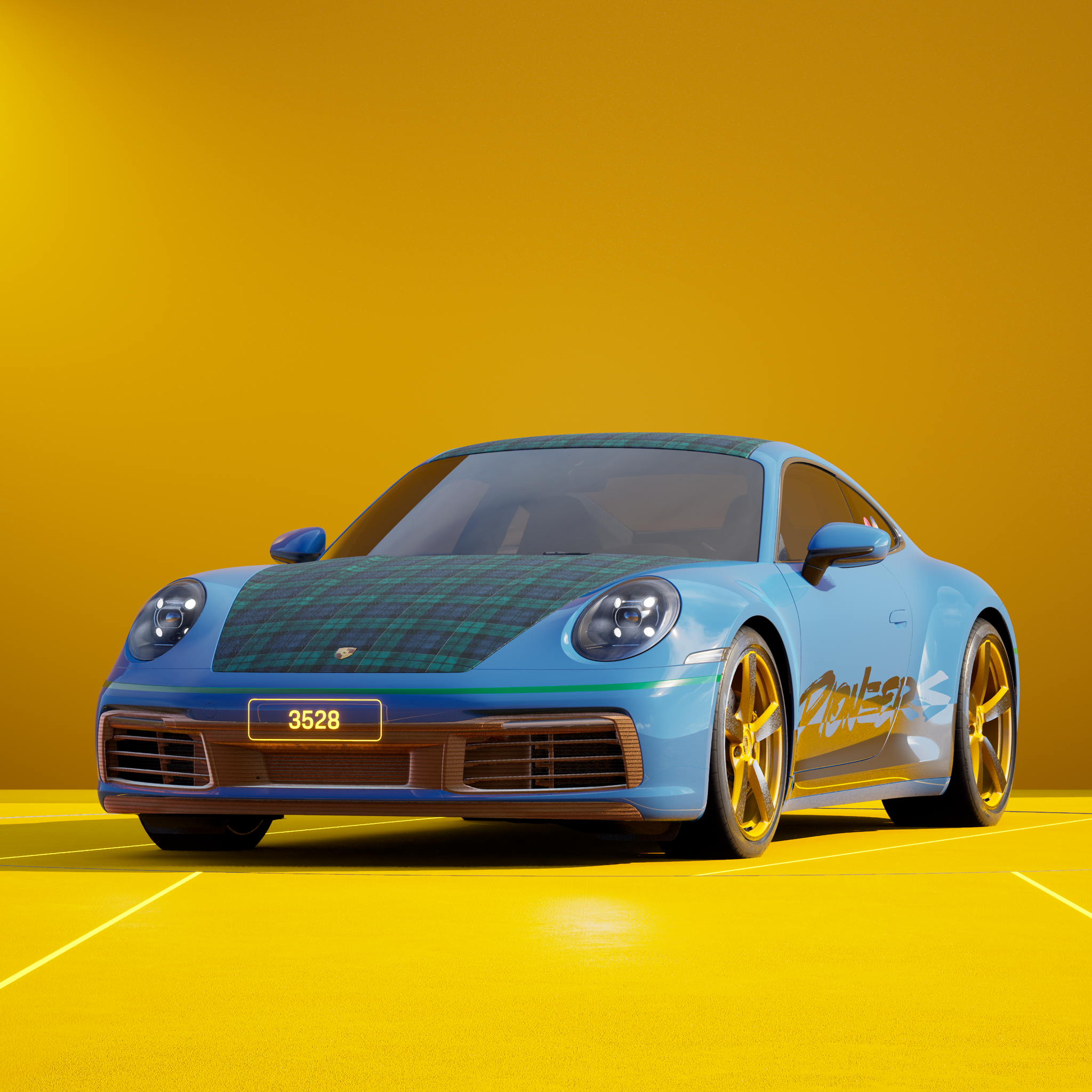 The PORSCHΞ 911 3528 image in phase