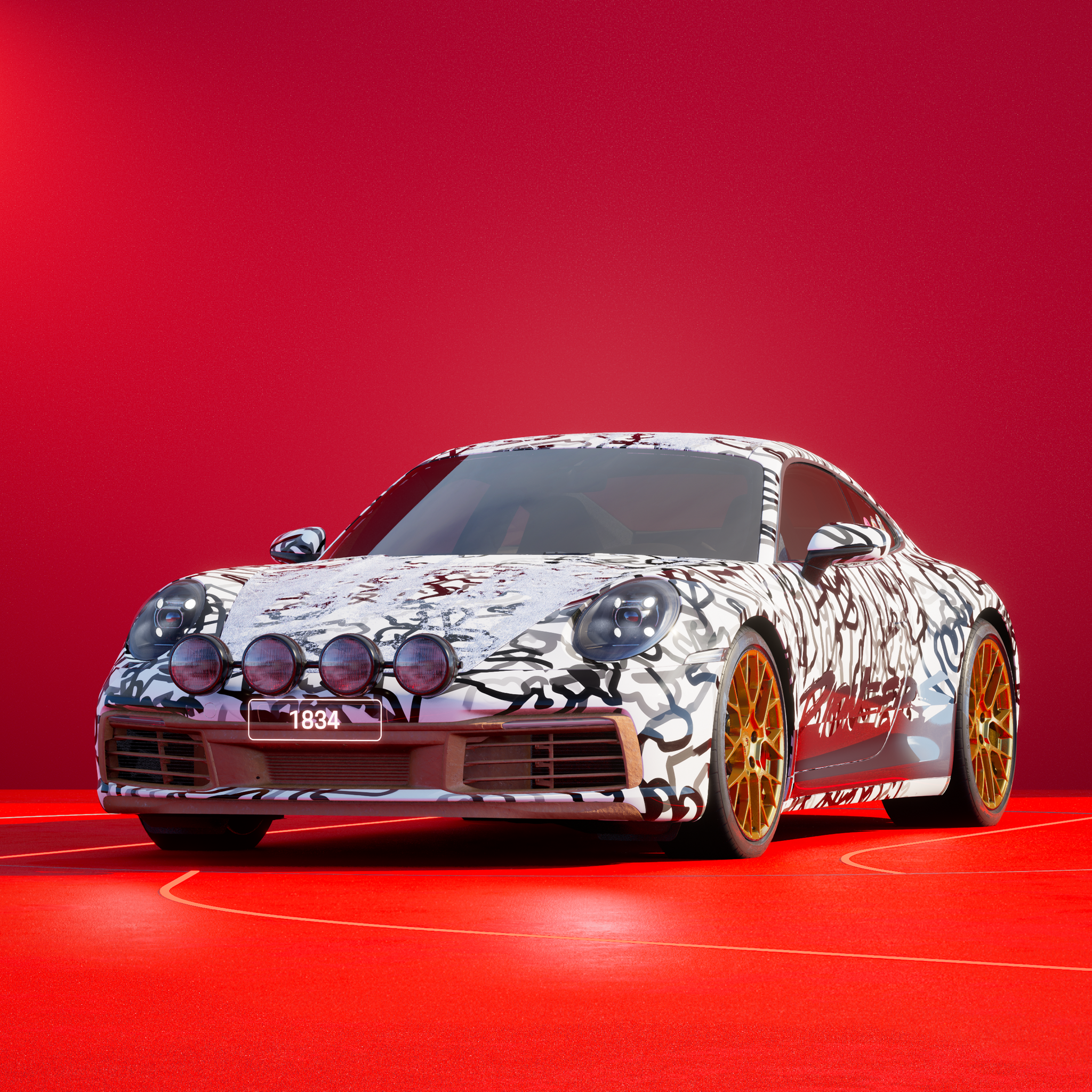 The PORSCHΞ 911 1834 image in phase
