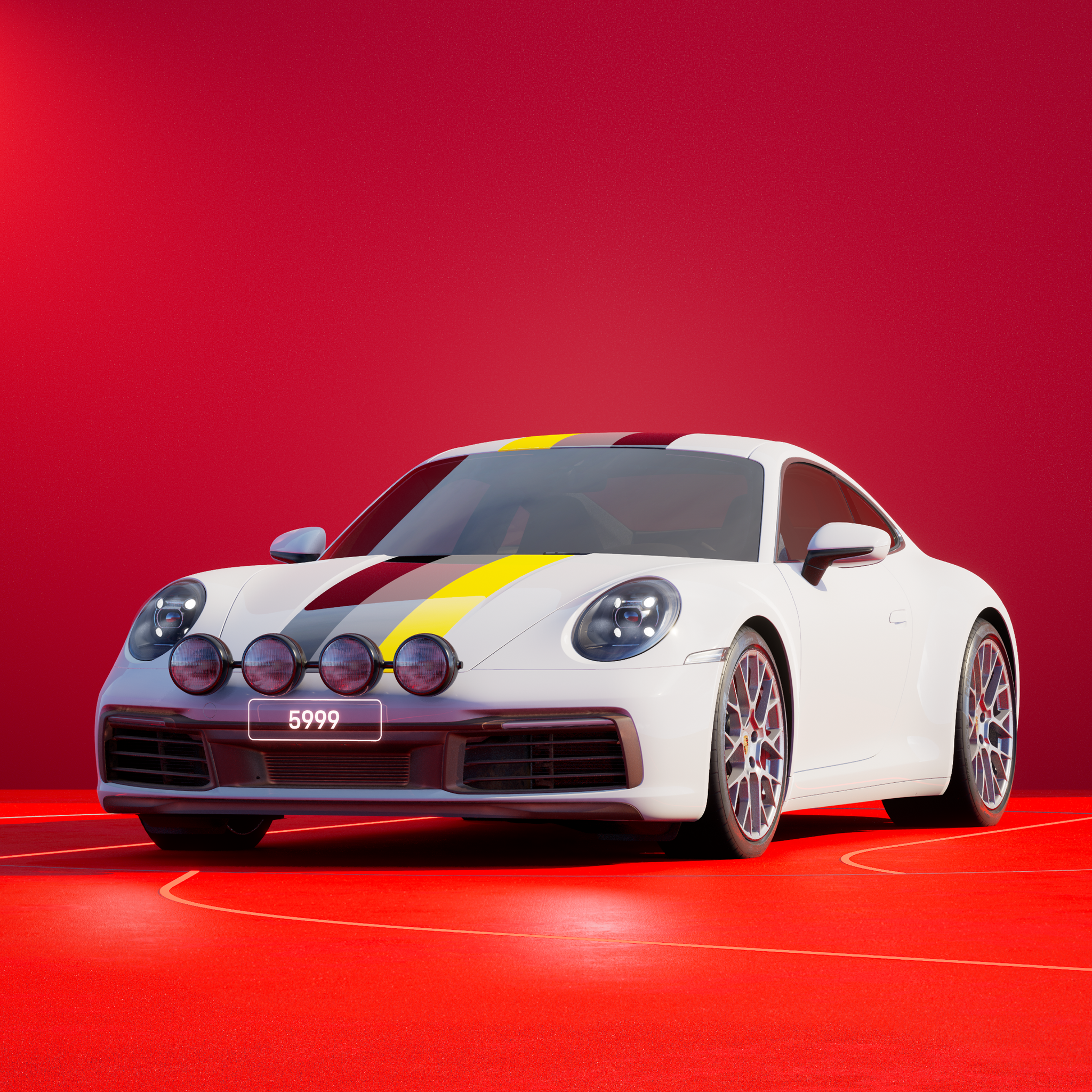 The PORSCHΞ 911 5999 image in phase