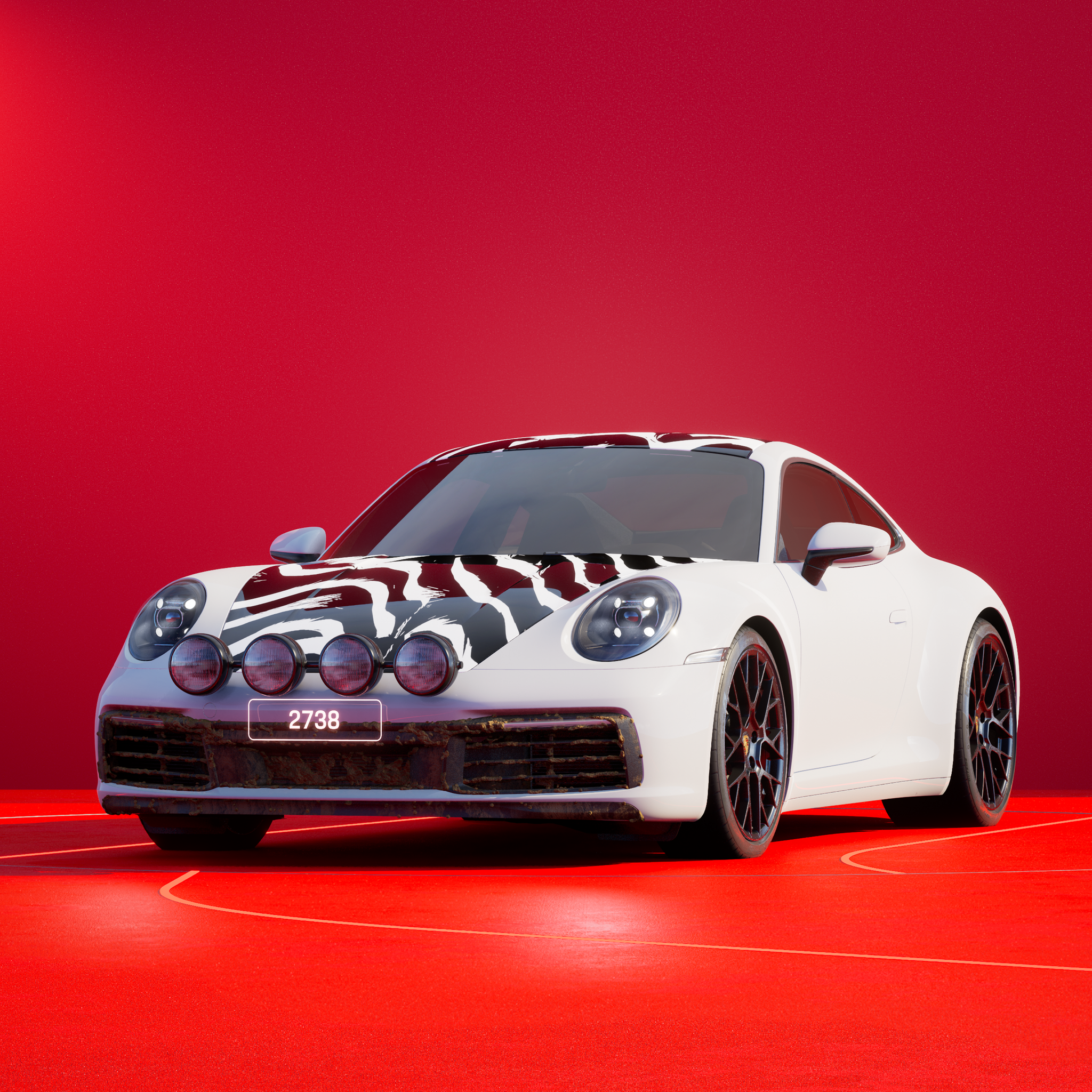 The PORSCHΞ 911 2738 image in phase