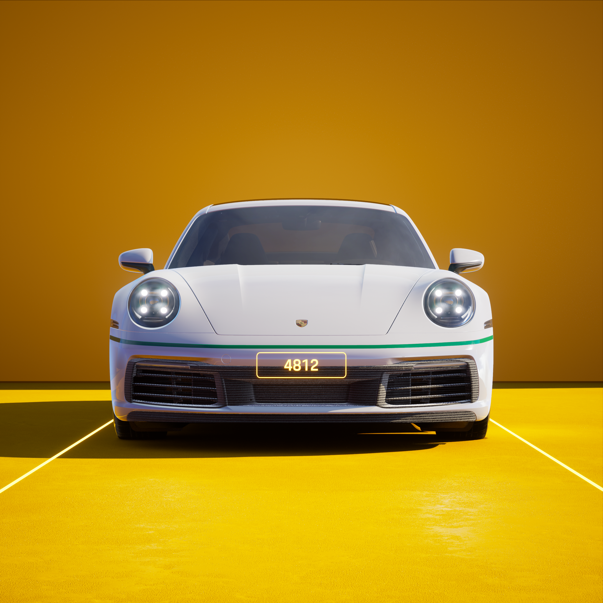 The PORSCHΞ 911 4812 image in phase