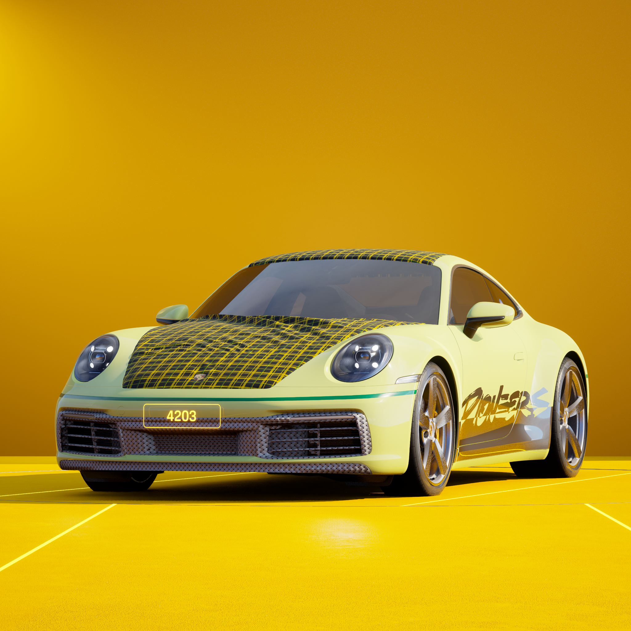 The PORSCHΞ 911 4203 image in phase