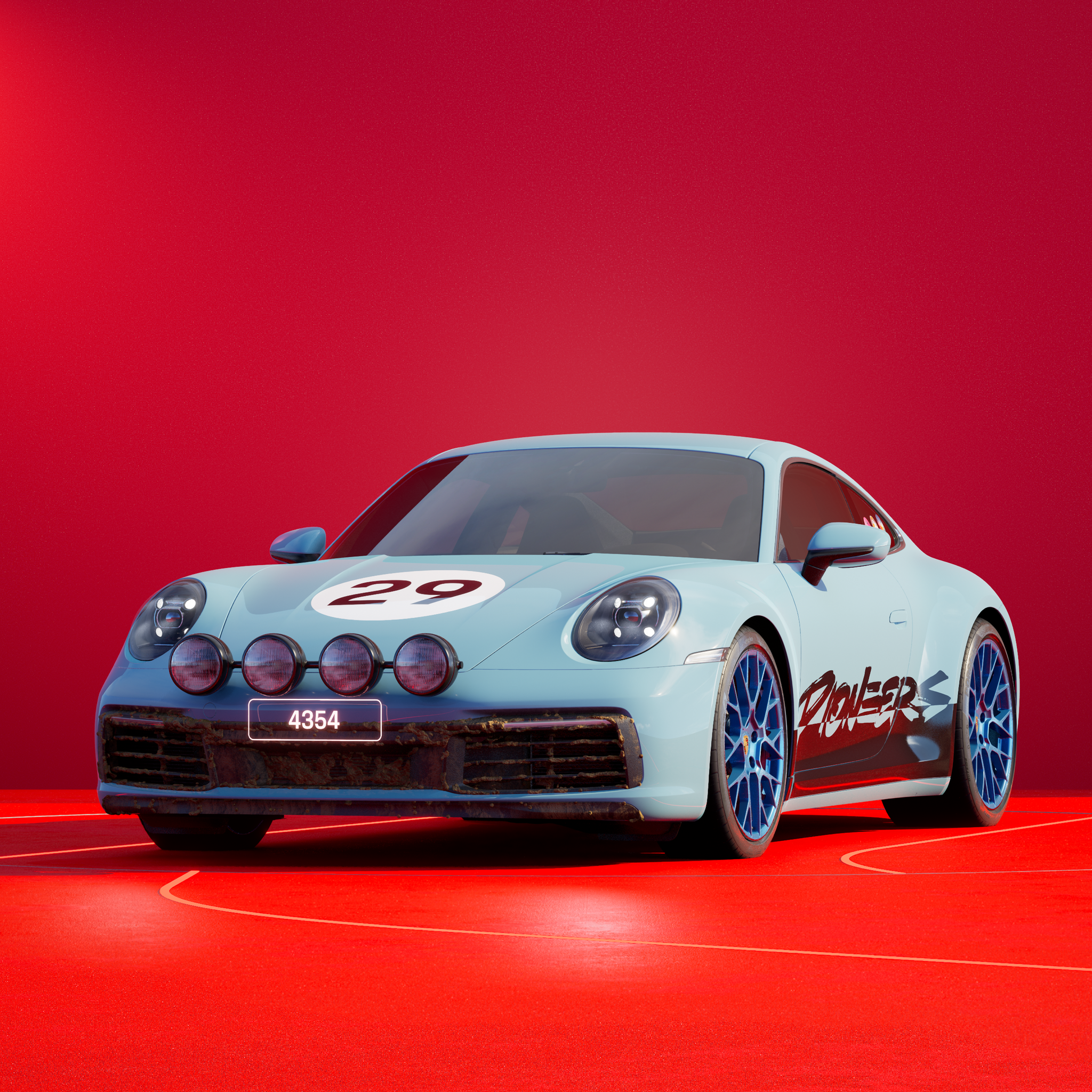 The PORSCHΞ 911 4354 image in phase